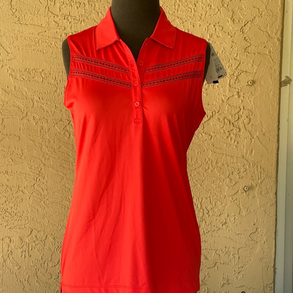Polo S/S Golf Polo Mesh Lace